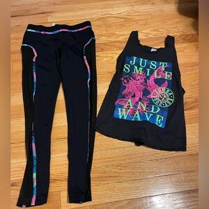 Matching Zumba leggings and tank